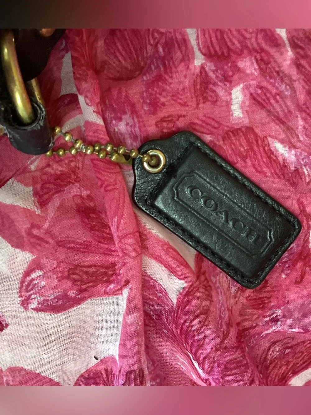 Coach Madison Isabelle Hobo Shoulder Leather Bag with Gold Accent